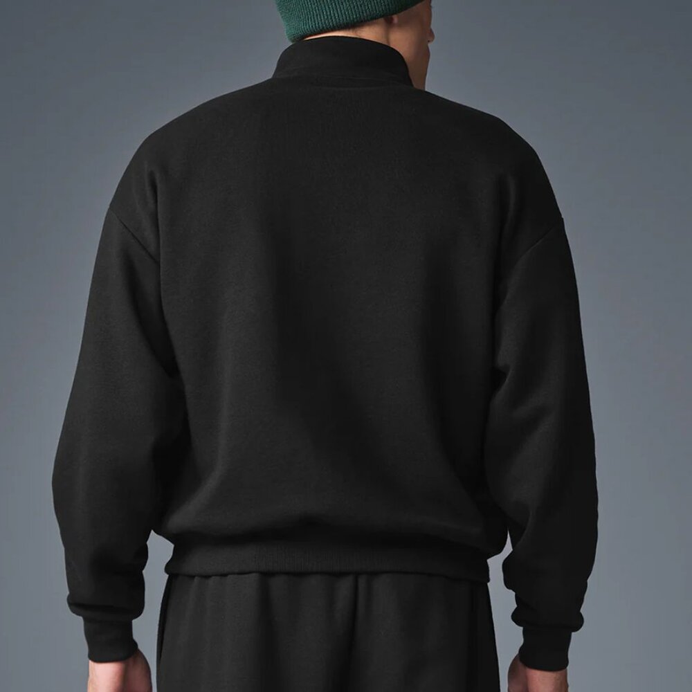 Alo Yoga Accolade 1/4 Zip Pullover Black Men's Size Medium [NEW] [MSRP: $148] - Picture 2 of 6